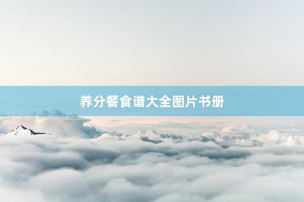 养分餐食谱大全图片书册